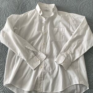 Classic Men's White Dress Shirt